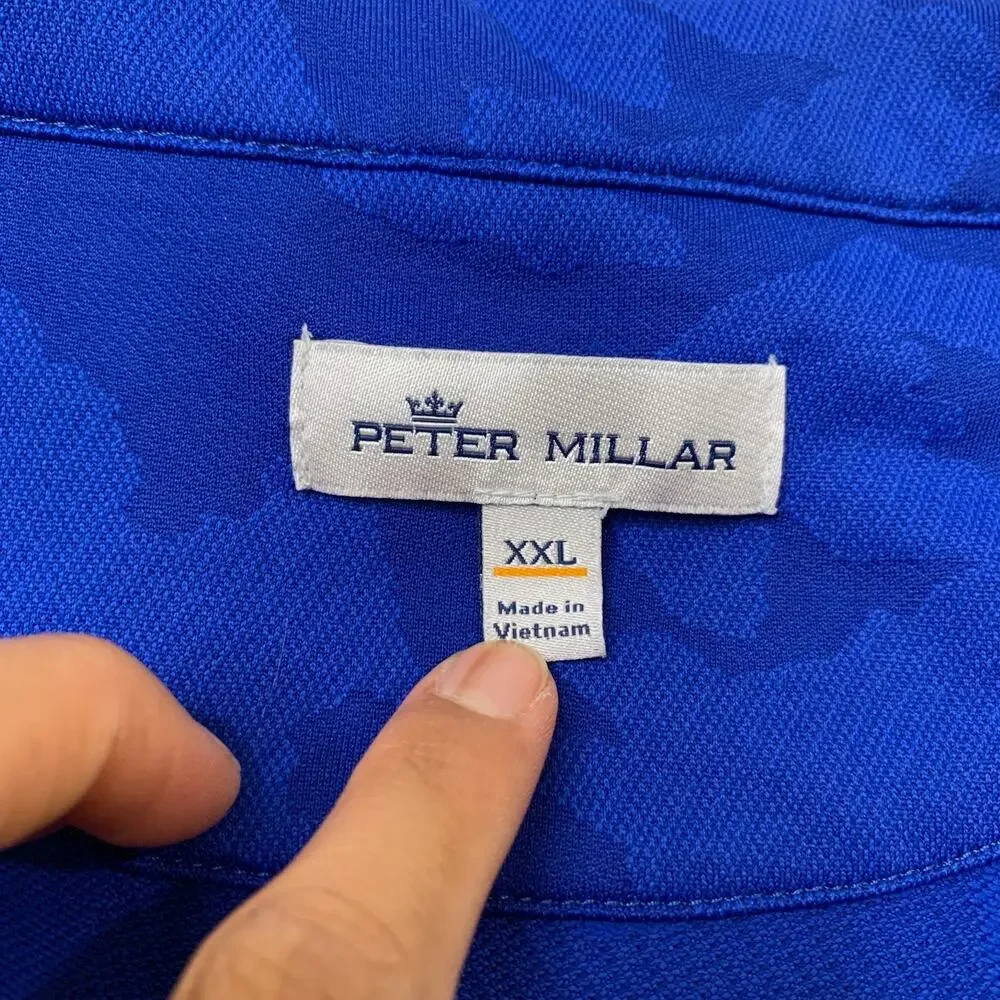Peter Millar Sweatshirt Mens XXL Camo Crown Sport Perth Performance Quarter Zip